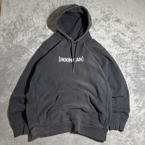 Hoonigan Hoodie Mens 2XL Black Heavy Cotton Logo Long Sleeve Drawstring